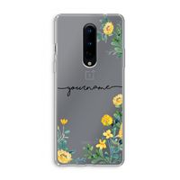 Gele bloemen: OnePlus 8 Transparant Hoesje