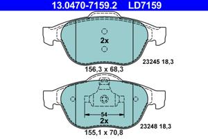 ATE Remblokset 13.0470-7159.2