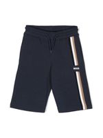 BOSS Kidswear short de sport à logo imprimé - Bleu