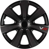 Carpoint wieldoppen vr carbon 14 inch abs zwart set van 4