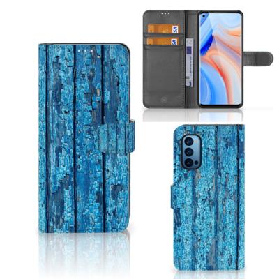 OPPO Reno 4 Pro 5G | Book Style Case | Wood Blue
