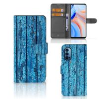 OPPO Reno 4 Pro 5G | Book Style Case | Wood Blue