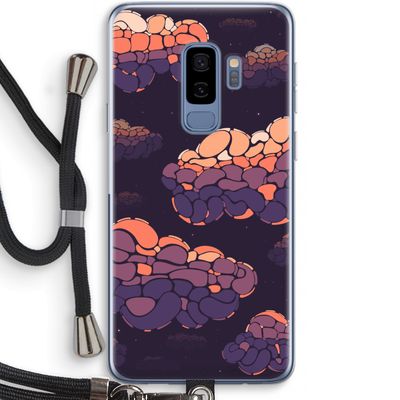 Patroon Wolken: Samsung Galaxy S9 Plus Transparant Hoesje met koord