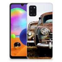 Samsung Galaxy A31 | Siliconen hoesje | met foto Vintage Auto