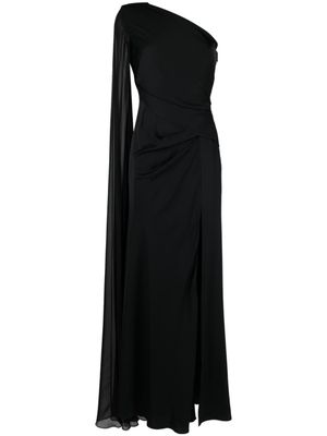 Roland Mouret Asymmetrische maxi-jurk - Zwart