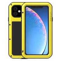 Voor iPhone 11 Pro Max LOVE MEI metaal schokbestendig waterdicht stofdichte beschermende case (geel)