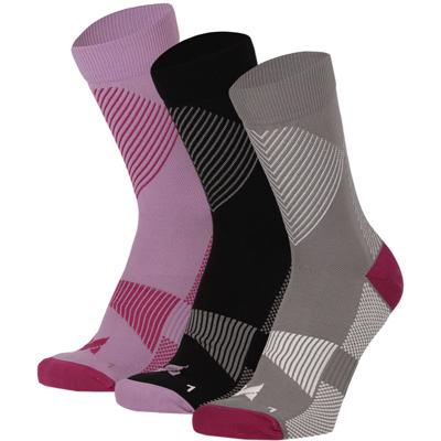 Xtreme Compressiesokken Quarter 3-pack Multi Purple-35/38