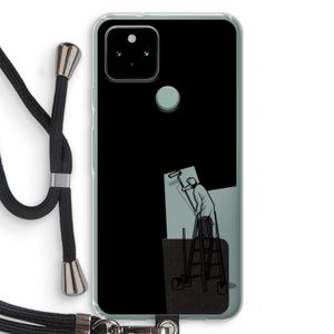 Musketon Painter: Pixel 5 Transparant Hoesje met koord