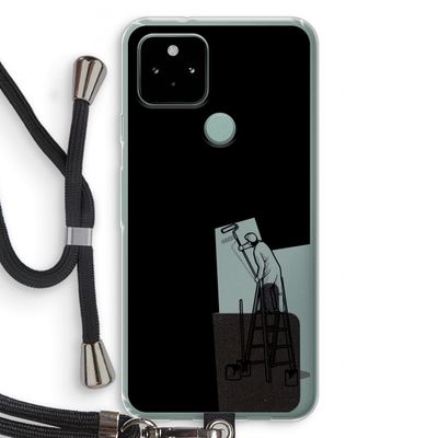 Musketon Painter: Pixel 5 Transparant Hoesje met koord