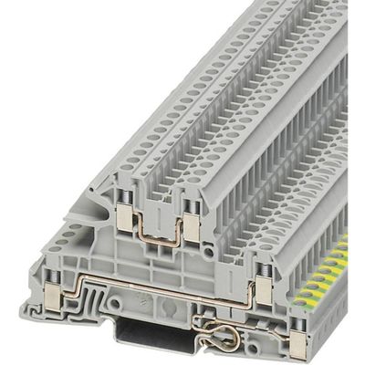 Phoenix Contact 3076029 Installatieklem voor aardleider 5.2 mm Schroeven Grijs 1 stuk(s) Piece