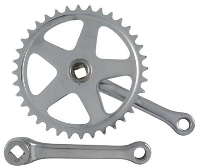 Crankstel 36T Vinty 1/8" spieloos 130mm staal - zilver