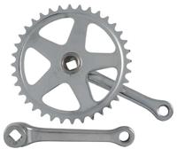 Crankstel 36T Vinty 1/8" spieloos 130mm staal - zilver
