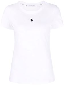 Calvin Klein t-shirt à logo imprimé - Blanc