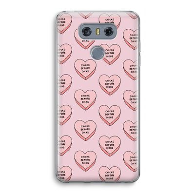 Chicks before dicks: LG G6 Transparant Hoesje