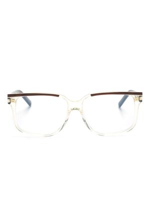 Saint Laurent Eyewear lunettes de vue à monture papillon - Marron