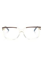 Saint Laurent Eyewear lunettes de vue à monture papillon - Marron