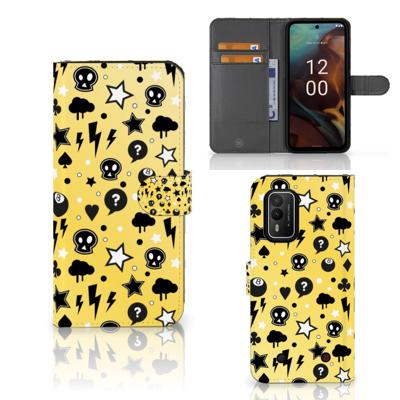 Telefoonhoesje met Naam Nokia XR21 Punk Geel Telefoonhoesje met Naam Nokia XR21 Punk Geel