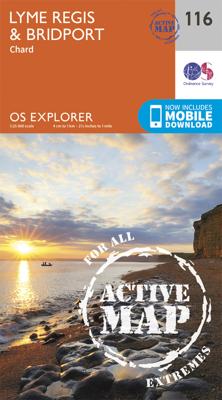 Wandelkaart - Topografische kaart 116 OS Explorer Map | Active Lyme Regis / Bridport | Ordnance Survey