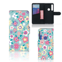 Motorola One Action Hoesje Flower Power