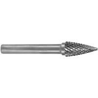 RUKO 116027 Freesstift Hardmetaal Spitsboog 10 mm Lengte 60 mm Schachtdiameter 6 mm