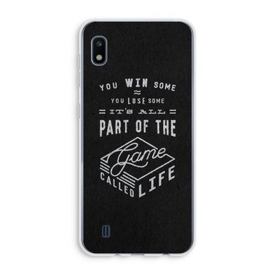 Life: Samsung Galaxy A10 Transparant Hoesje