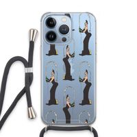 Pop Some Kim: iPhone 13 Pro Transparant Hoesje met koord