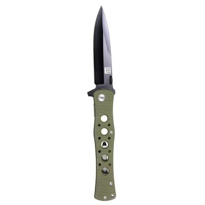 Zakmes - groen - metaal - G10 handvat - inklapbaar - 27,5 cm - survivalmes