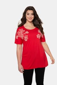 Ulla Popken Shirt, oversized, korte mouwen - Grote Maten Ulla Popken Shirt, oversized, korte mouwen - Grote Maten