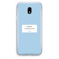 Reminder: Samsung Galaxy J3 (2017) Transparant Hoesje