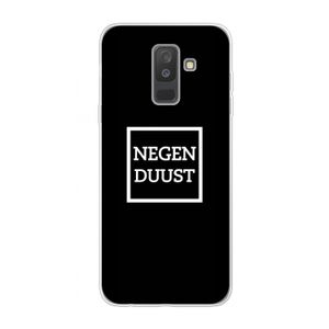Negenduust black: Samsung Galaxy A6 Plus (2018) Transparant Hoesje