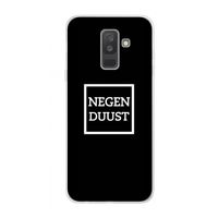 Negenduust black: Samsung Galaxy A6 Plus (2018) Transparant Hoesje