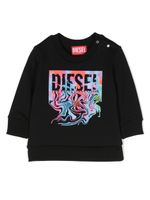 Diesel Kids sweat en coton à imprimé graphique - Noir - thumbnail