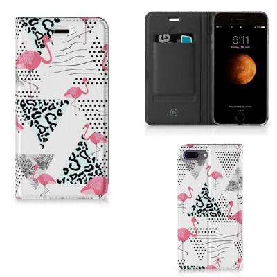 Apple iPhone 7 Plus | 8 Plus | Hoesje maken | Flamingo Triangle