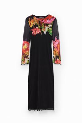 Tulen bloemenjurk M. Christian Lacroix - BLACK - XL