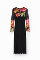 Tulen bloemenjurk M. Christian Lacroix - BLACK - XL
