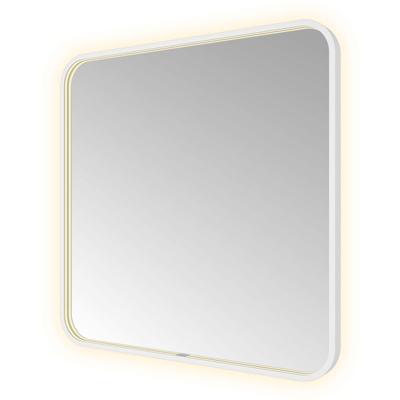 Hotbath &MORE Spiegel direct en indirect LED spiegelverwarming color changing dimbaar met afstandsbediening Mat wit SSQ80WH
