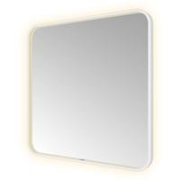 Hotbath &MORE Spiegel direct en indirect LED spiegelverwarming color changing dimbaar met afstandsbediening Mat wit SSQ80WH