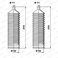 Stuurhoes, stuureenheid MOOG, Inbouwplaats: Vooras links en rechts, u.a. für Fiat, Mercedes-Benz - thumbnail