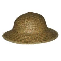 Tropenhelm - safari helmhoed - riet - volwassenen - verkleed hoeden   -