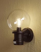 Wandlamp sensor Nemi 2 zwart buitenlamp Konstsmide 7321-750 staand