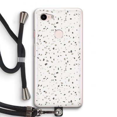 Terrazzo N°14: Pixel 3 Transparant Hoesje met koord