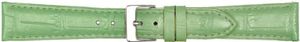 Horlogeband Poletto 454.08.18 Leder Lichtgroen 18mm