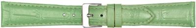 Horlogeband Poletto 454.08.16 Leder Lichtgroen 16mm