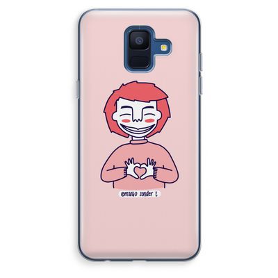 Hartje: Samsung Galaxy A6 (2018) Transparant Hoesje