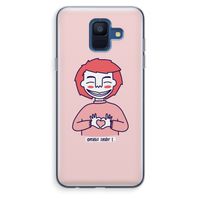 Hartje: Samsung Galaxy A6 (2018) Transparant Hoesje