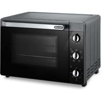 Mini oven - Hetelucht - Rotisserie - DELONGHI - EO40123.S - Zwart - 40 L - 51,5 x 44 x 36 cm - 2000 W