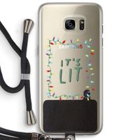 It's Lit: Samsung Galaxy S7 Edge Transparant Hoesje met koord