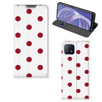 OPPO A73 5G Flip Style Cover Cherries - thumbnail