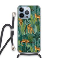 Luipaard 2: iPhone 13 Pro Transparant Hoesje met koord