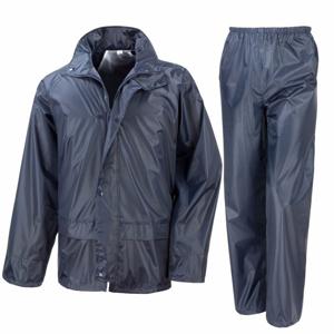 Result All Weather en seizoenen regenpak - navy - volwassenen - elastische afsluitingen 2XL (46/56)  -